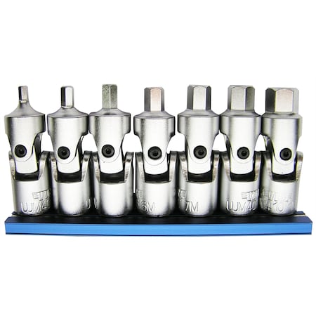 Vim Tools VIM Tools 7-Piece Universal Joint Metric Hex Driver Set, 3 mm - 10mm UJM400